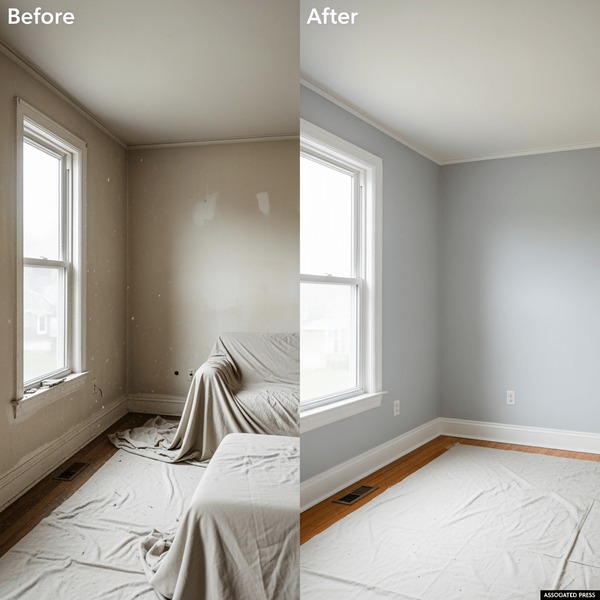 Before and after transformation